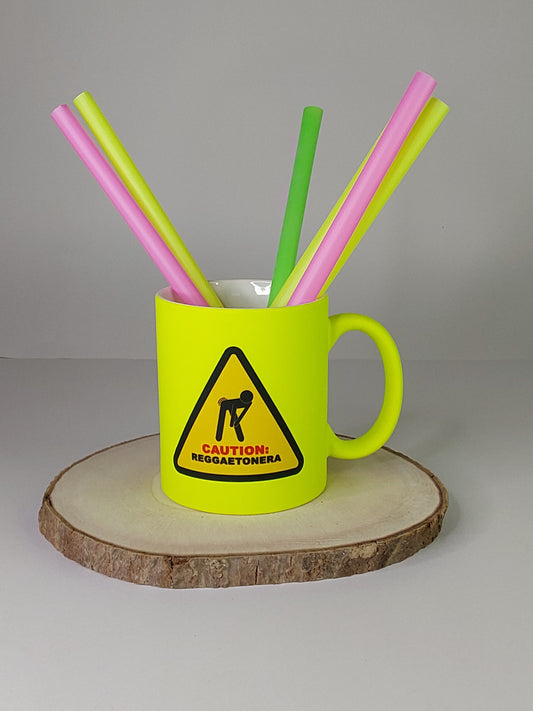 Taza Caution reggaetonera