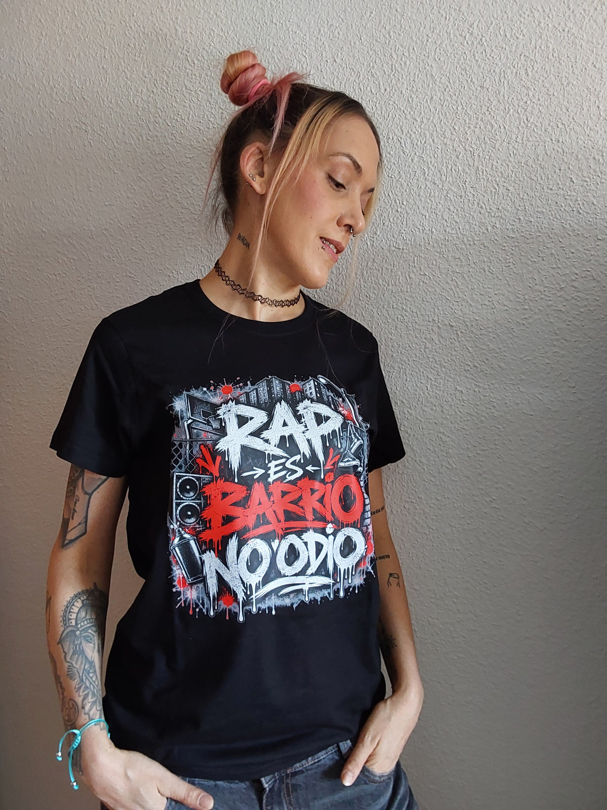 Camiseta RAP ES BARRIO NO ODIO